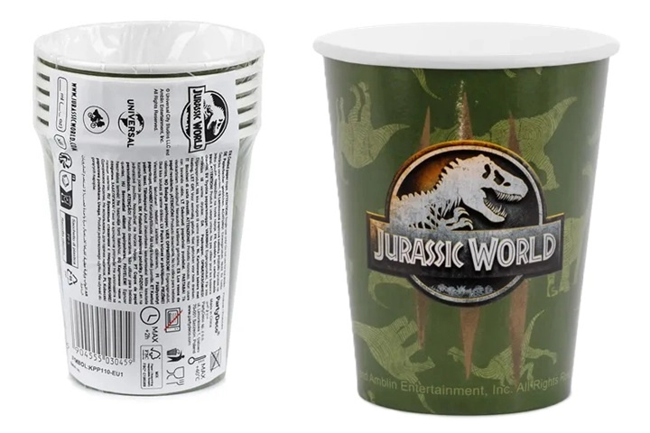 Party kelímky Jurassic World 250 ml – mix motivů (6 ks)