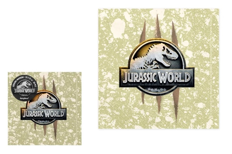 Papírové ubrousky Jurassic World 33 × 33 cm, 20 ks