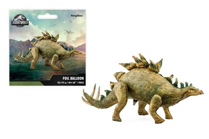 Fóliový balónek Jurassic World stegosaurus 112 × 51 cm - 1 kus