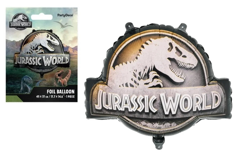 Fóliový balónek Jurassic World – logo 45 × 37 cm (mix) - 1 kus