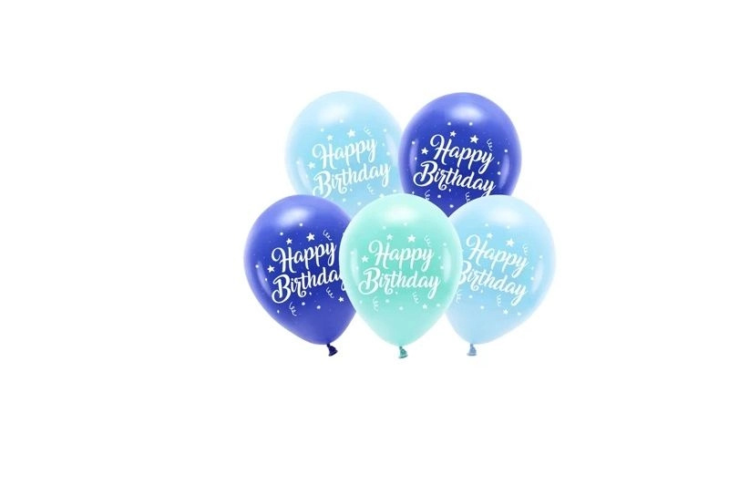 ECO balonky happy birthday 26 cm (5 ks)