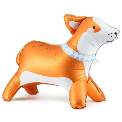 Stojící fóliový balónek Corgi 88 × 70 cm