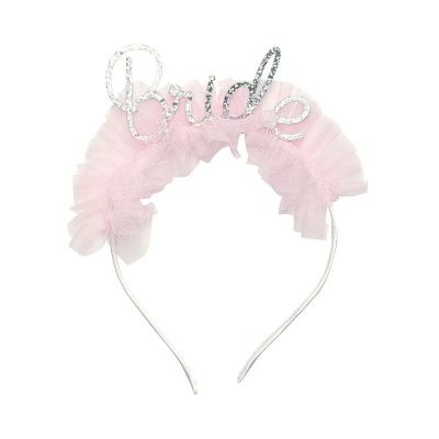 Čelenka Bride s růžovým volánkem Albi
