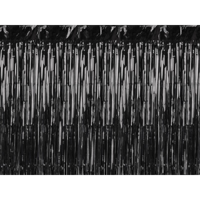 Party závěs černý 100 × 200 cm