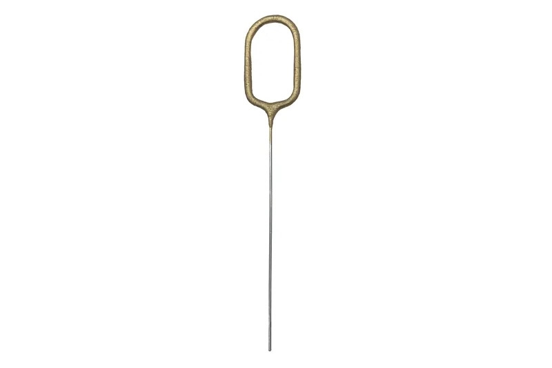 Dortová fontána (studený oheň) číslice 0 zlatá 15 cm - 1 kus