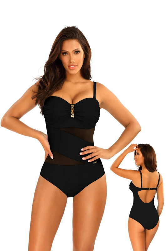 Dámské jednodílné plavky  8030CH3 19  - SELF černá 80/D