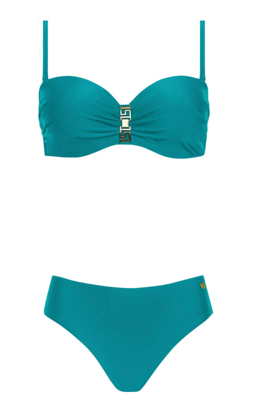 Dámské dvoudílné plavky Gold 1 730CH1 10 - SELF tyrkysová 65/C