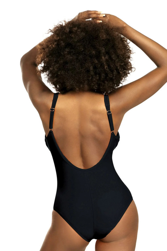 Dámské jednodílné plavky S36W 19A Fashion sport - SELF černá XXL