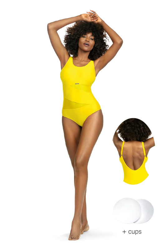 Jednodílné dámské plavky Self S 36 W Fashion Sport růžová XL-42