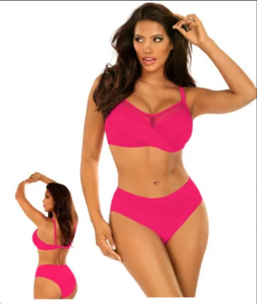 Dámské dvoudílné plavky Fashion 18 S940FA18-2d tm. růžové - Self 40C