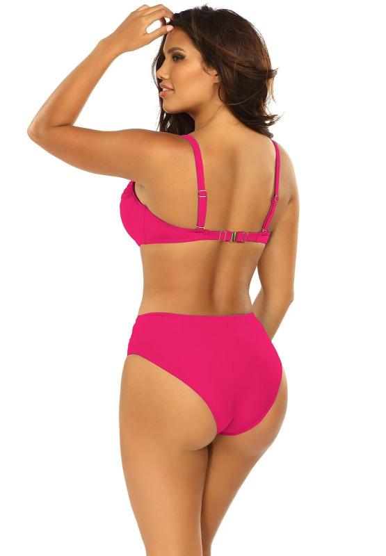 Dámské dvoudílné plavky Fashion 27 S940SV1-2d tm.růžové- Self 38E