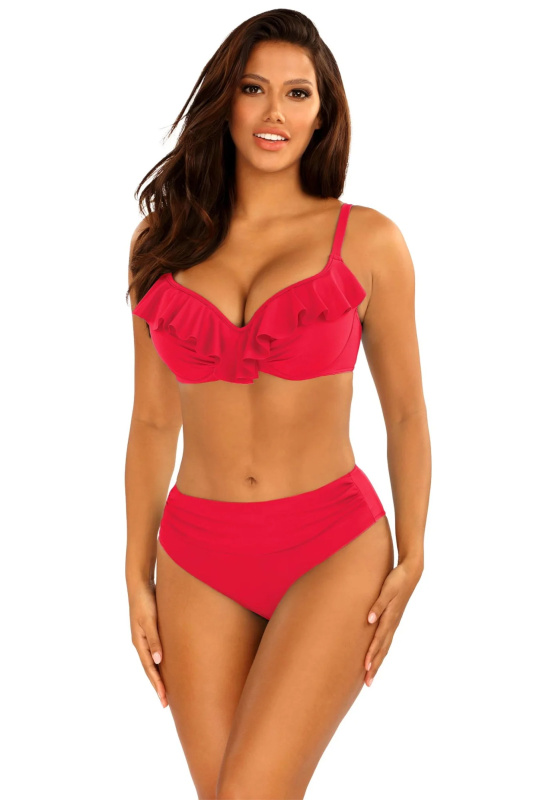Dámské dvoudílné plavky Canoy 10 940A1 red - SELF červená 75/C