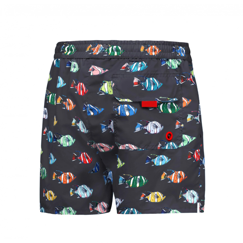 Pánské plavkové kraťasy Happy Self SM29-30 šedá-vzor - Self 2XL