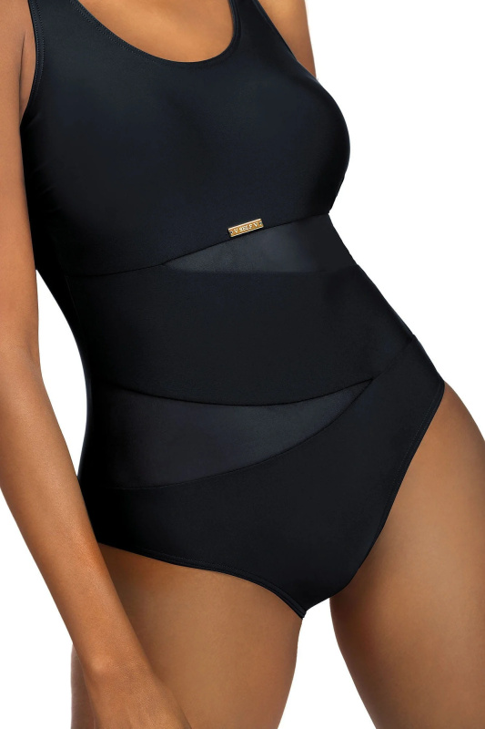 Jednodílné dámské plavky Self S 36 Fashion Sport tmavě modrá XXL-44