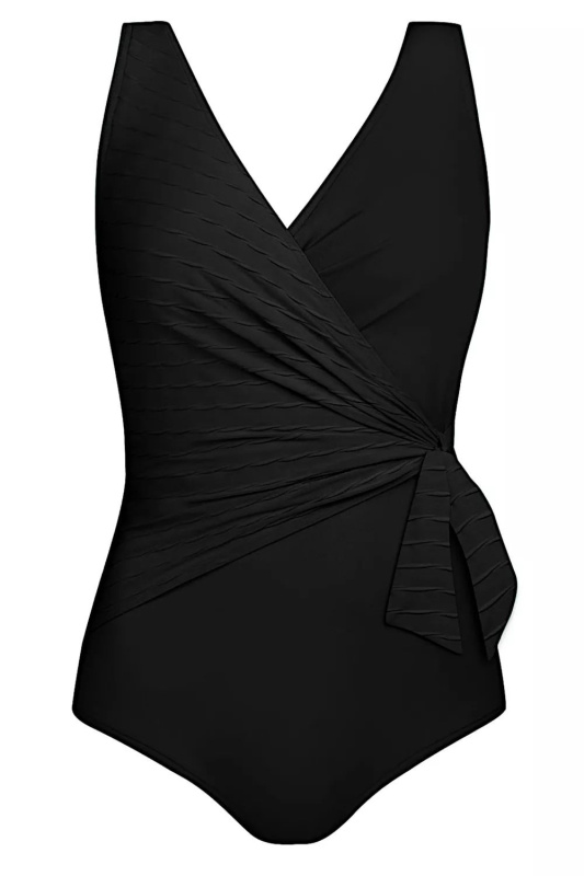 Dámské jednodílné plavky Thailand3 1069F23 19a - SELF černá 4XL