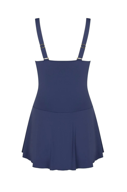 Plavky Self S 1069 V3FS11 Flores 11 Šaty tmavě modrá M-38