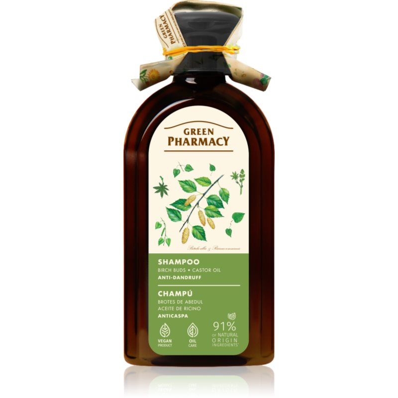 Green Pharmacy Birch Buds & Castrol Oil Shampoo šampon proti lupům 350 ml