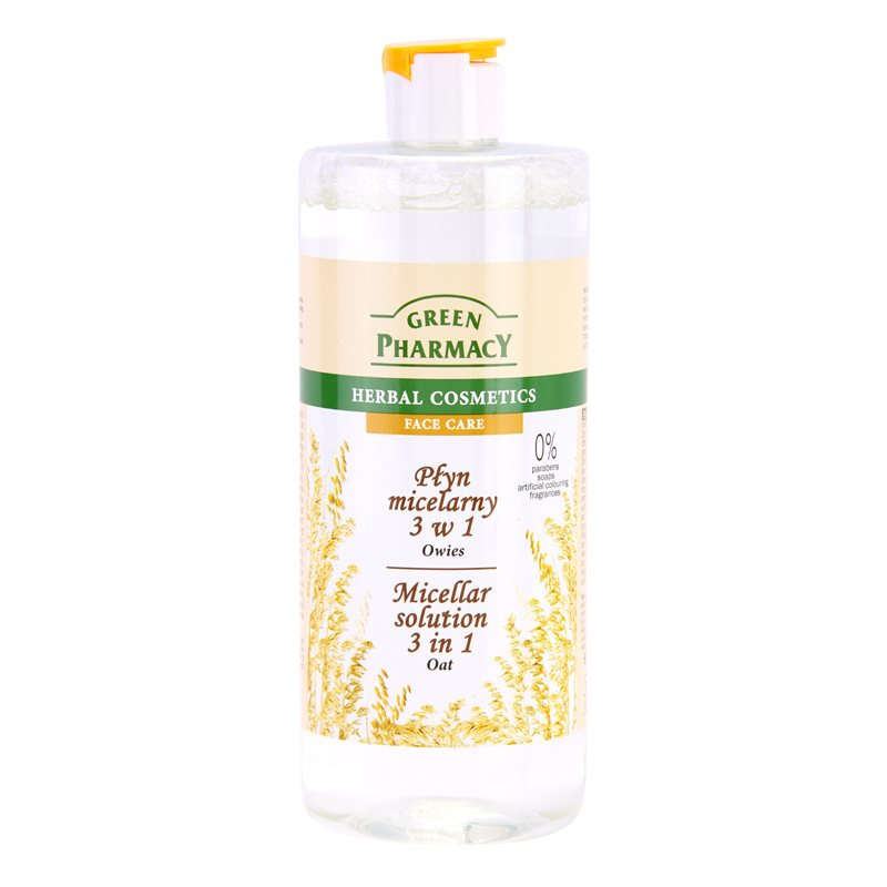 Green Pharmacy Oat Micellar micelární voda 3 v 1 500 ml