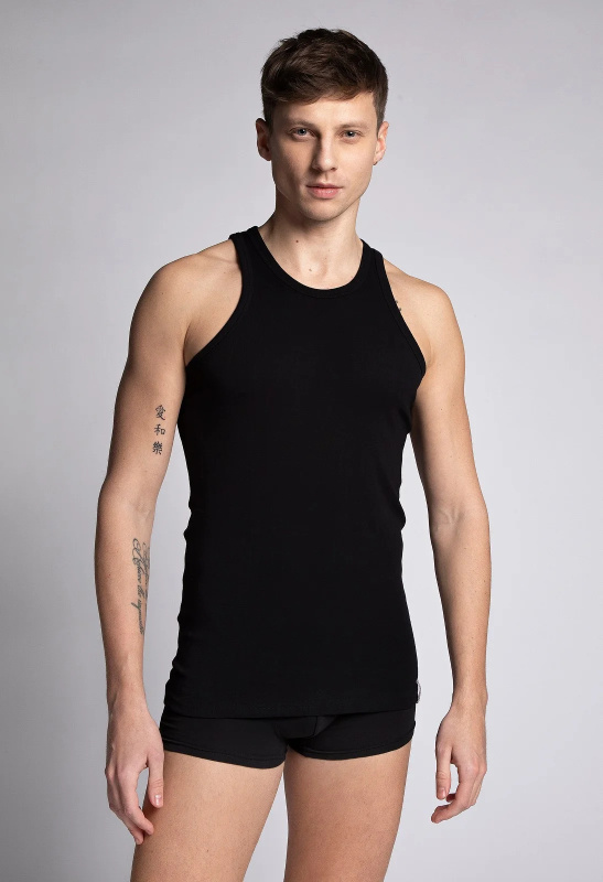 Pánský nátělník Lama M-4002 TT-02 černá 3XL