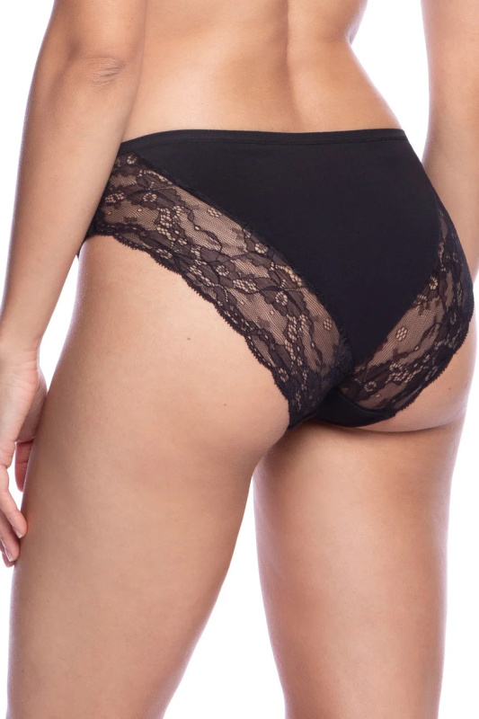 Dámské kalhotky BIKINI L-1571BI XXL černo-červená XXL