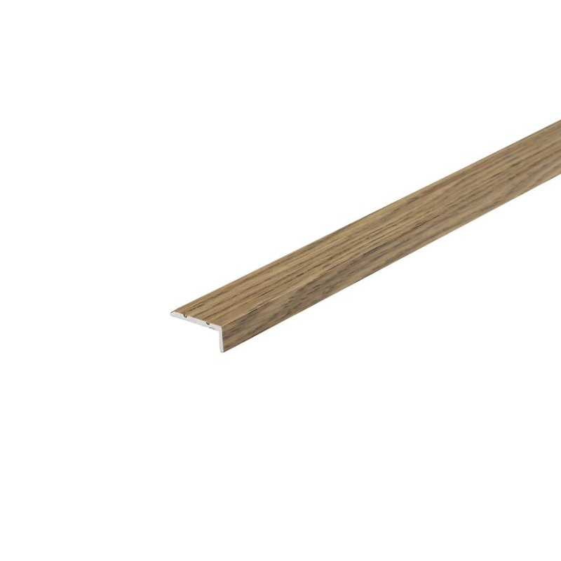 Schodový profil úzký LSW 10x25 lepidlo 1,35m dub