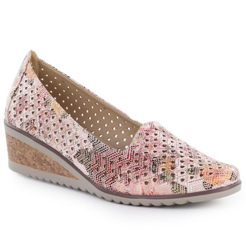 Dámská otevřená obuv na platformě pestrobarevná Potocki SZ12306 38