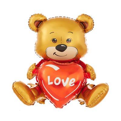 Balónek fóliový DIY Medvídek se srdcem Love Albi