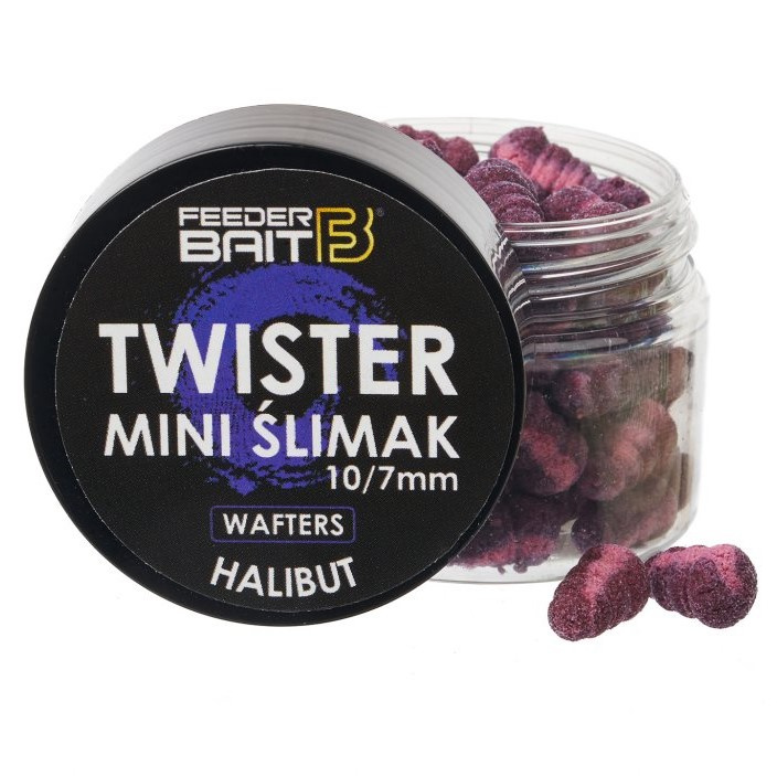 Feederbait twister mini šlimak wafters 10/7 mm 25 ml - halibut