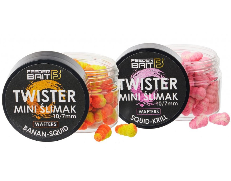 Feederbait twister mini šlimak wafters 10/7 mm 25 ml - česnek