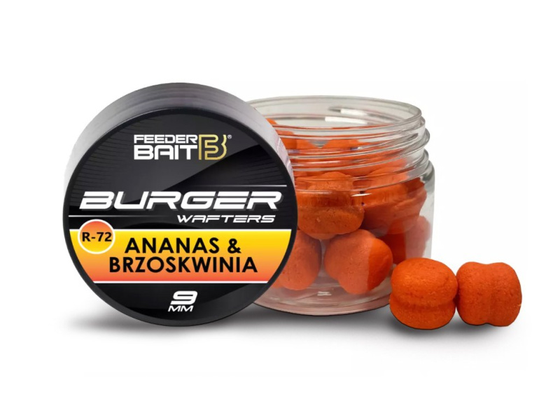 Feederbait burger wafters 9 mm - cytrus