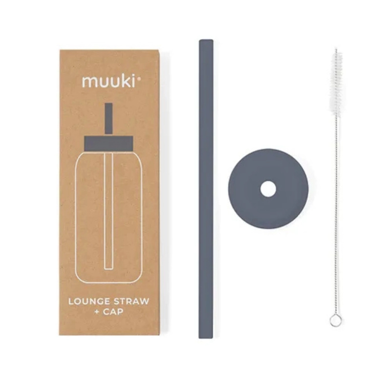 Muuki Lounge brčko s víčkem v kouřové šedé