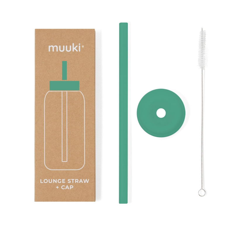 MUUKI Lounge brčko a víčko v matně zelené barvě