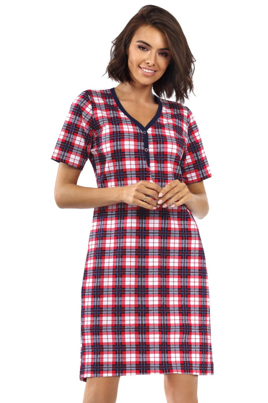 Dámská noční košile Lorin P-1532 Barva: Červená, Velikost: 2XL