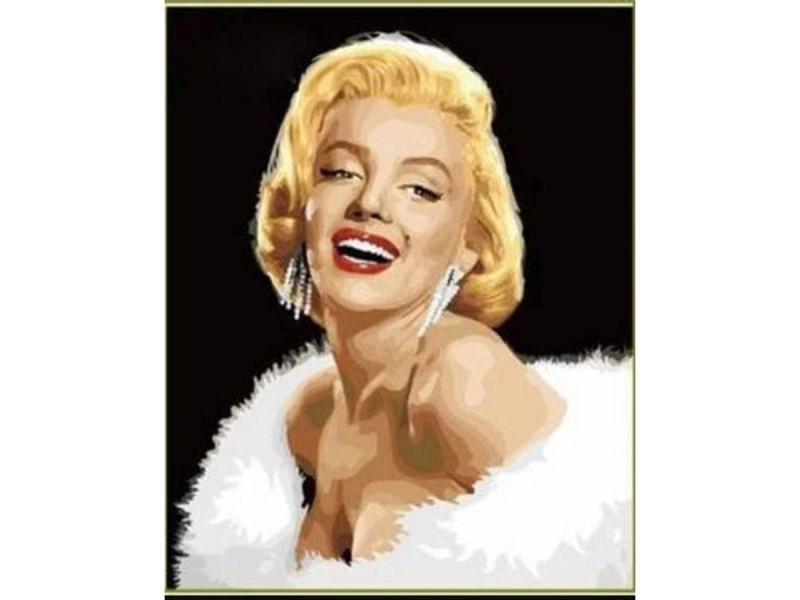 Obraz k malování podle čísel na rámu 40 × 50 cm Marilyn Monroe