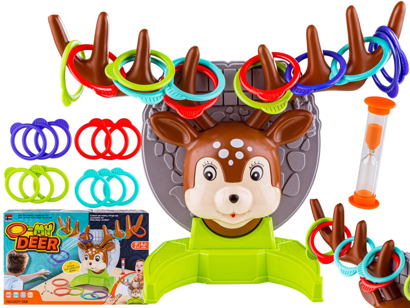 Zručnostní hra házení kroužků na jelena (Deer Ring Game)