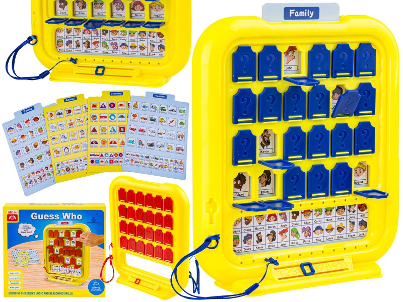 Hra hádej kdo – paměťová a vzdělávací tabule guess who