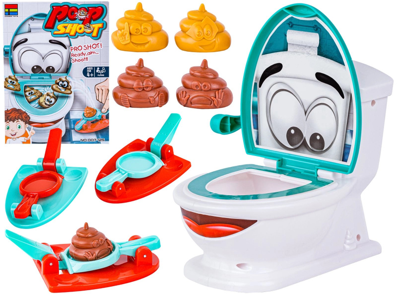 Wesoły sedes poop shoot – zručnostní hra s vystřelovači