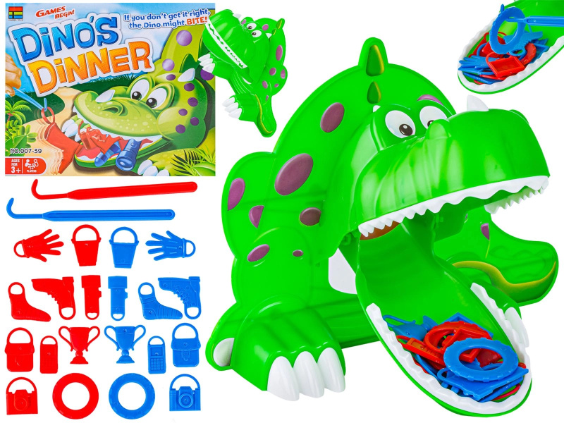 Hladový dinosaurus – zručnostní hra nakrm dinosaura