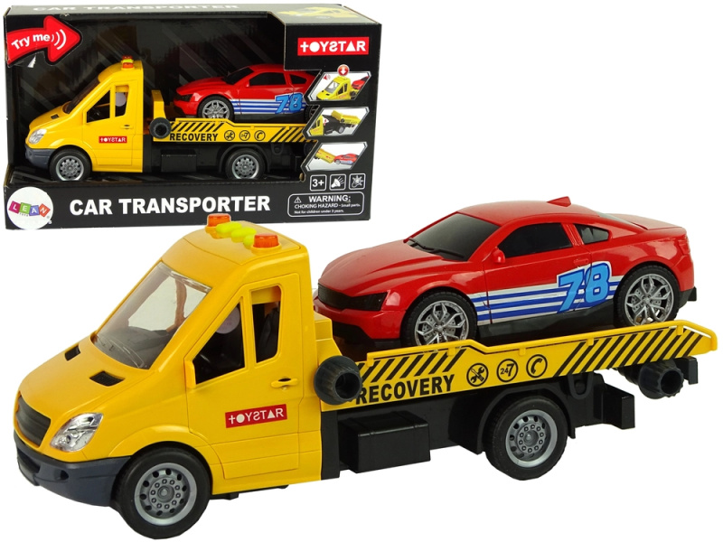 Lean Toys Přepravník Nákladní Nájezd Zvuky Světla
