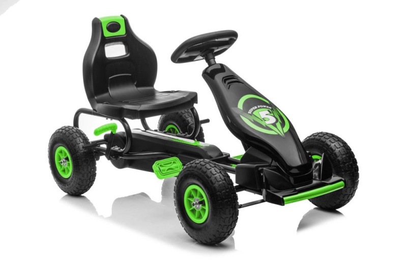 Gokart na pedály zelený