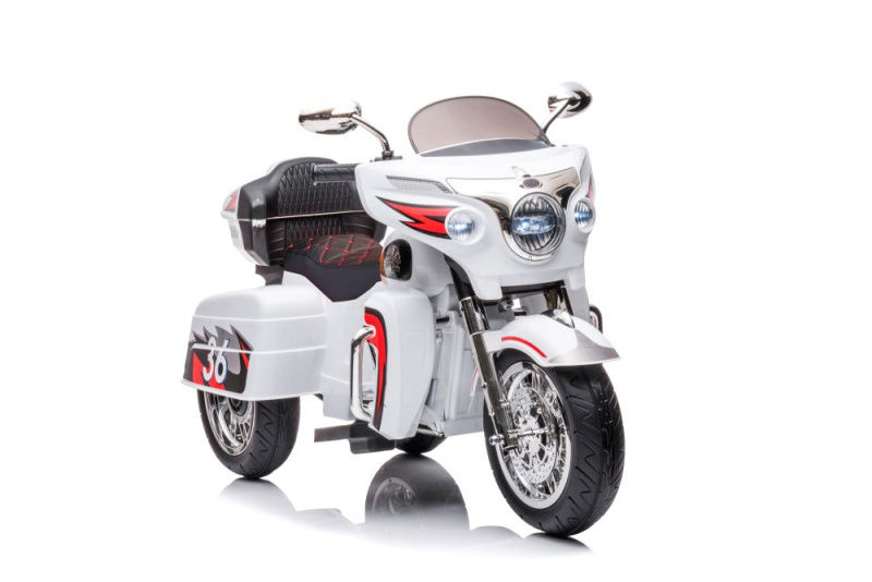 Lean Toys elektrická tříkolová motorka Goldwing bílá