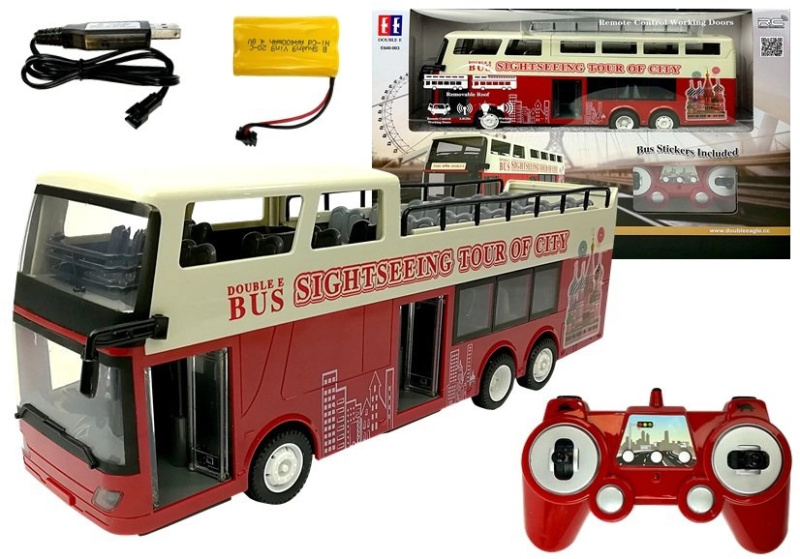dálkově ovládaný dvoupatrový autobus 1:18 2.4 GHz