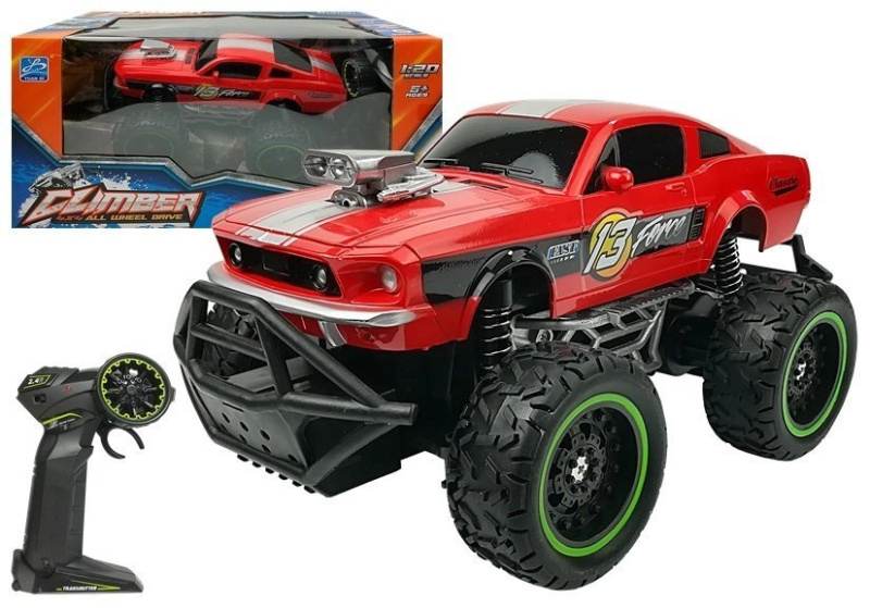 Dálkově ovládané R/C 6,5 km/h Vysoká kola Červená