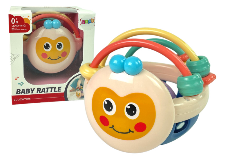 LEAN Toys chrastítko pastelové barvy míč