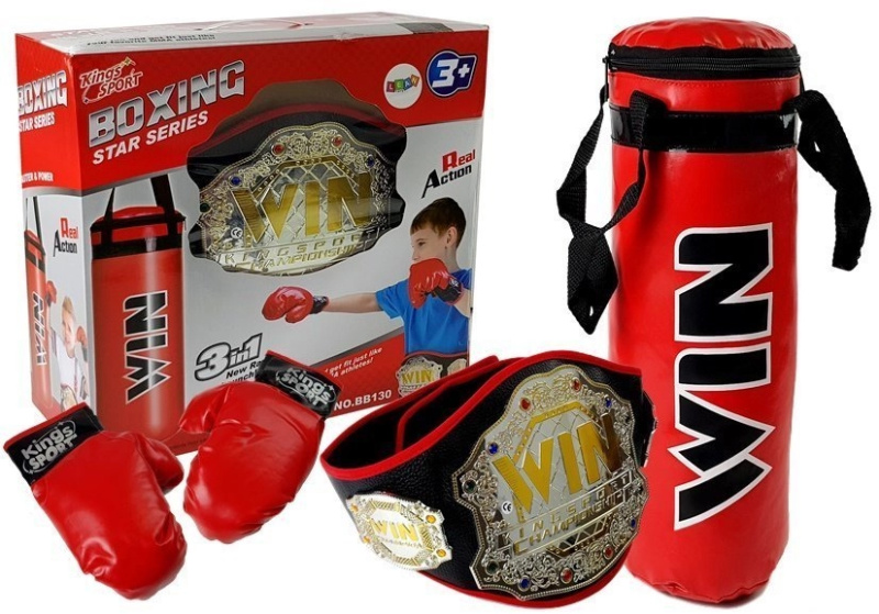 Boxerský set, taška, rukavice, pásek