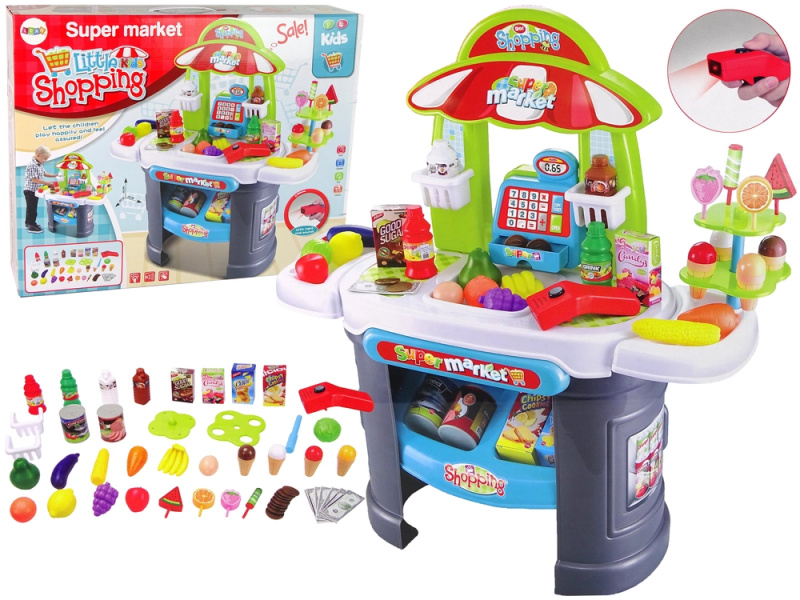 LEAN Toys Supermarket Set Skener potravin pro děti