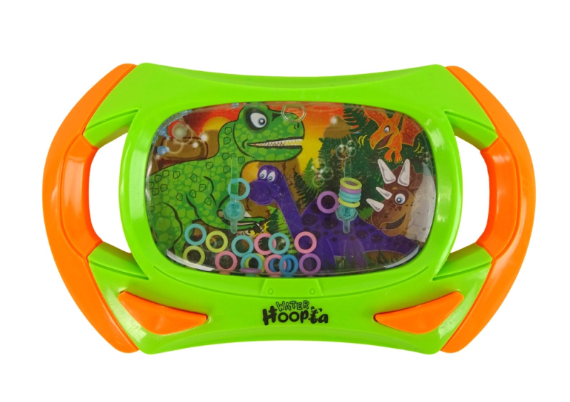 Lean Toys Vodní arkádová herní konzole Dinosaur zelená