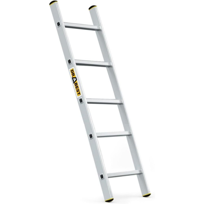 Hliníkový žebřík 1x5 příček jednodílný DRABEST DP-5 PRO