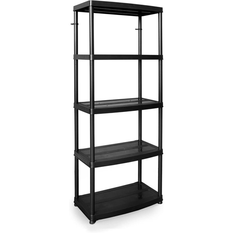 Plastový regál 180x74x40 cm 5 polic DRABEST RP50