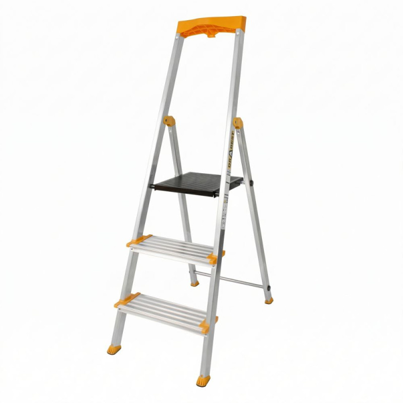 Hliníkové schůdky 3 stupně jednostranné DRABEST ALD3 MAX 150 kg